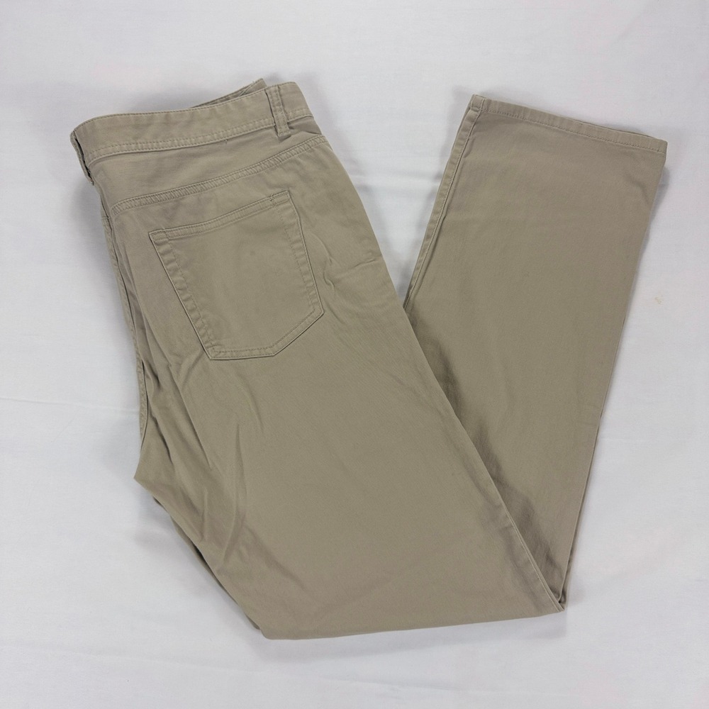 Stitch Britches Golf Mens Chino‎ Pants Khaki Straight Leg Flat Front Size 38x34
